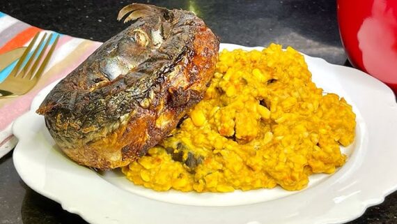 Ukwa With Grilled Fish